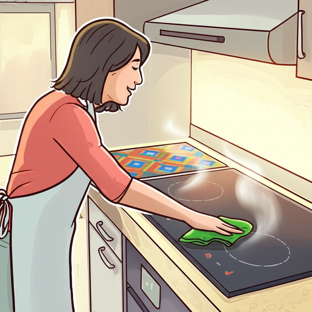 인덕션 깨끗하게 청소하는 방법: 초보..