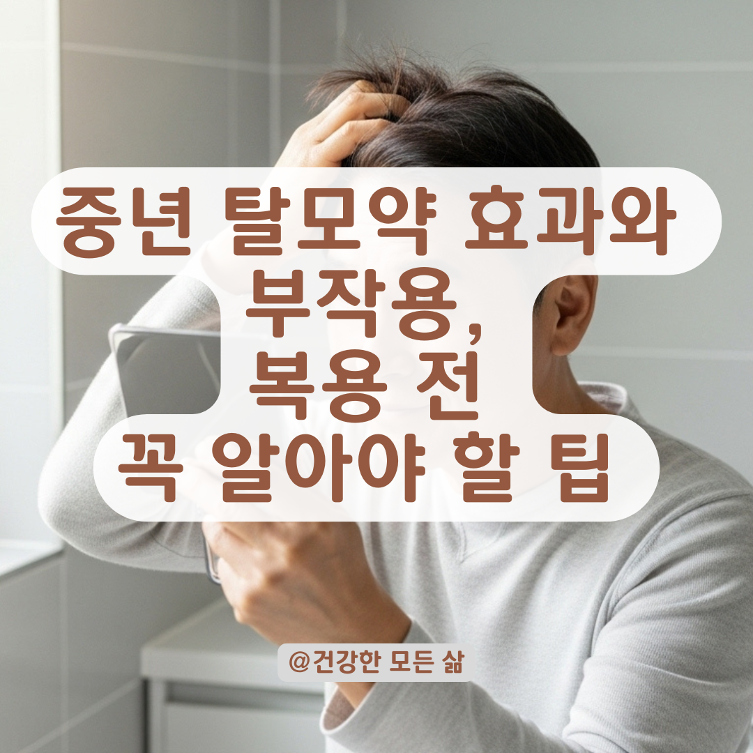 중년 남성 탈모치료, 실제 복용 사례로 본 약물 효과와 부작용.
