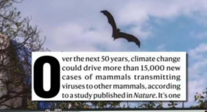 네이처지에 실린 인수공통감염병 내용