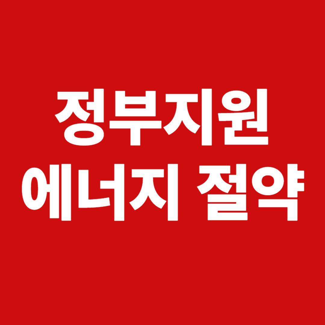 정부지원에너지절약