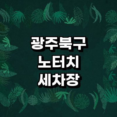 광주 북구 노터치 세차