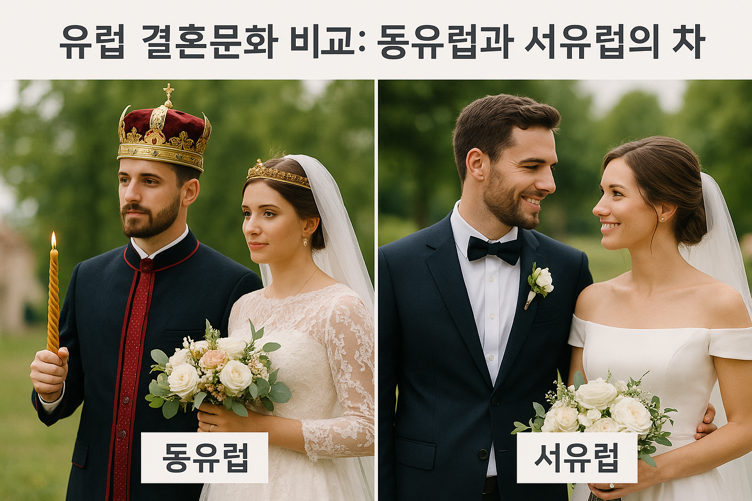 동유럽과 서유럽, 결혼식 문화 어떻게 다를까