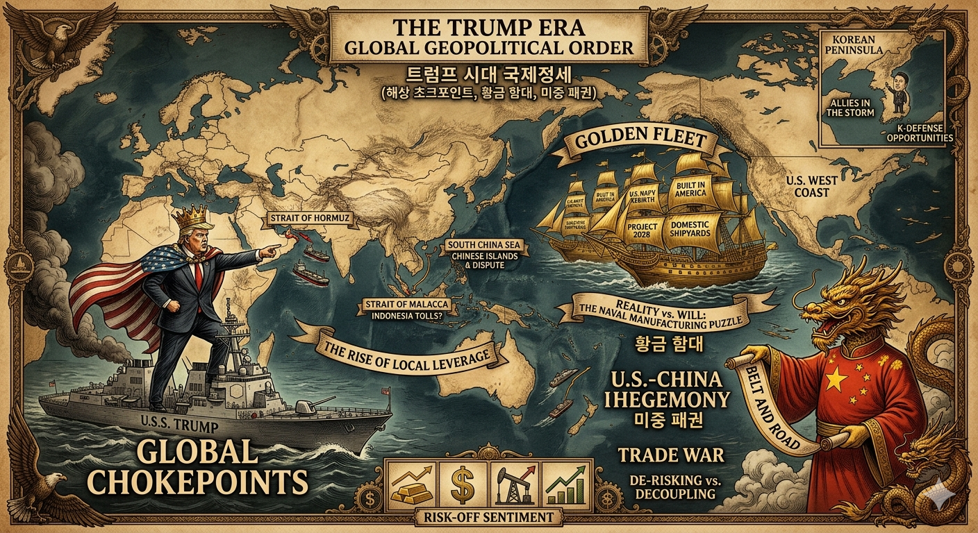 트럼프 시대 국제정세 (해상 초크포인트, 황금 함대, 미중 패권)