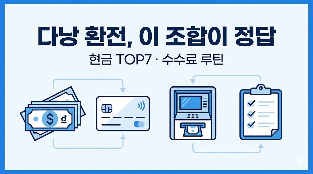 다낭 환전 vs 트래블카드 2026 최신현금 필요한 순간 TOP7 + 수수료 최소화 루틴