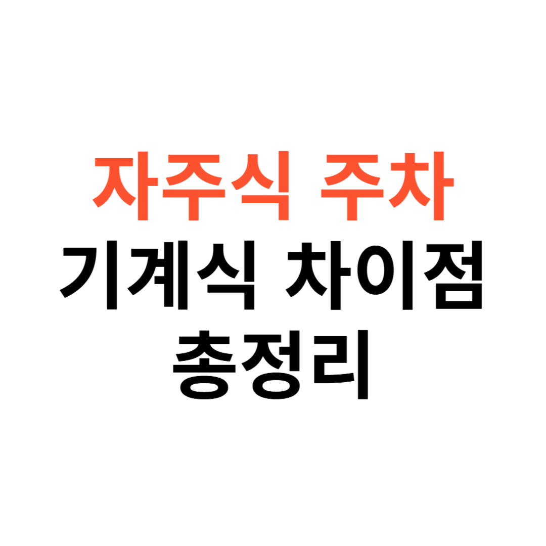 자주식 주차