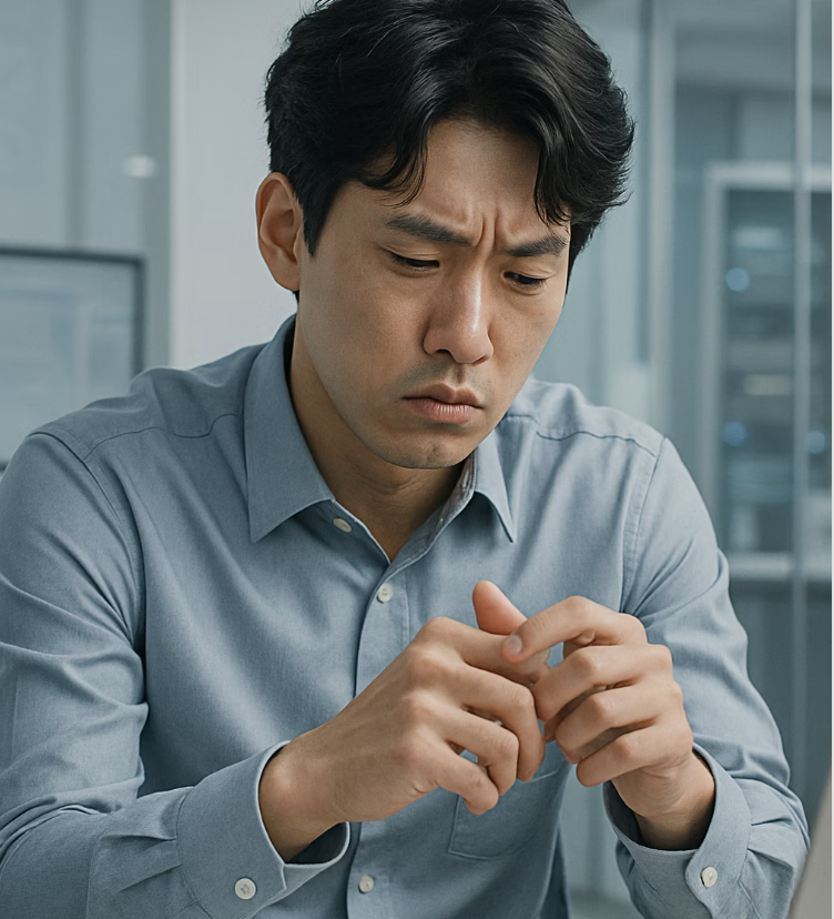 얌전히 앉아있기 힘든 나의 몸