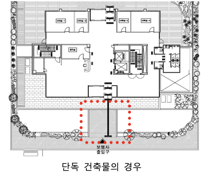 단독 건축물 장애인 주출입구접근로