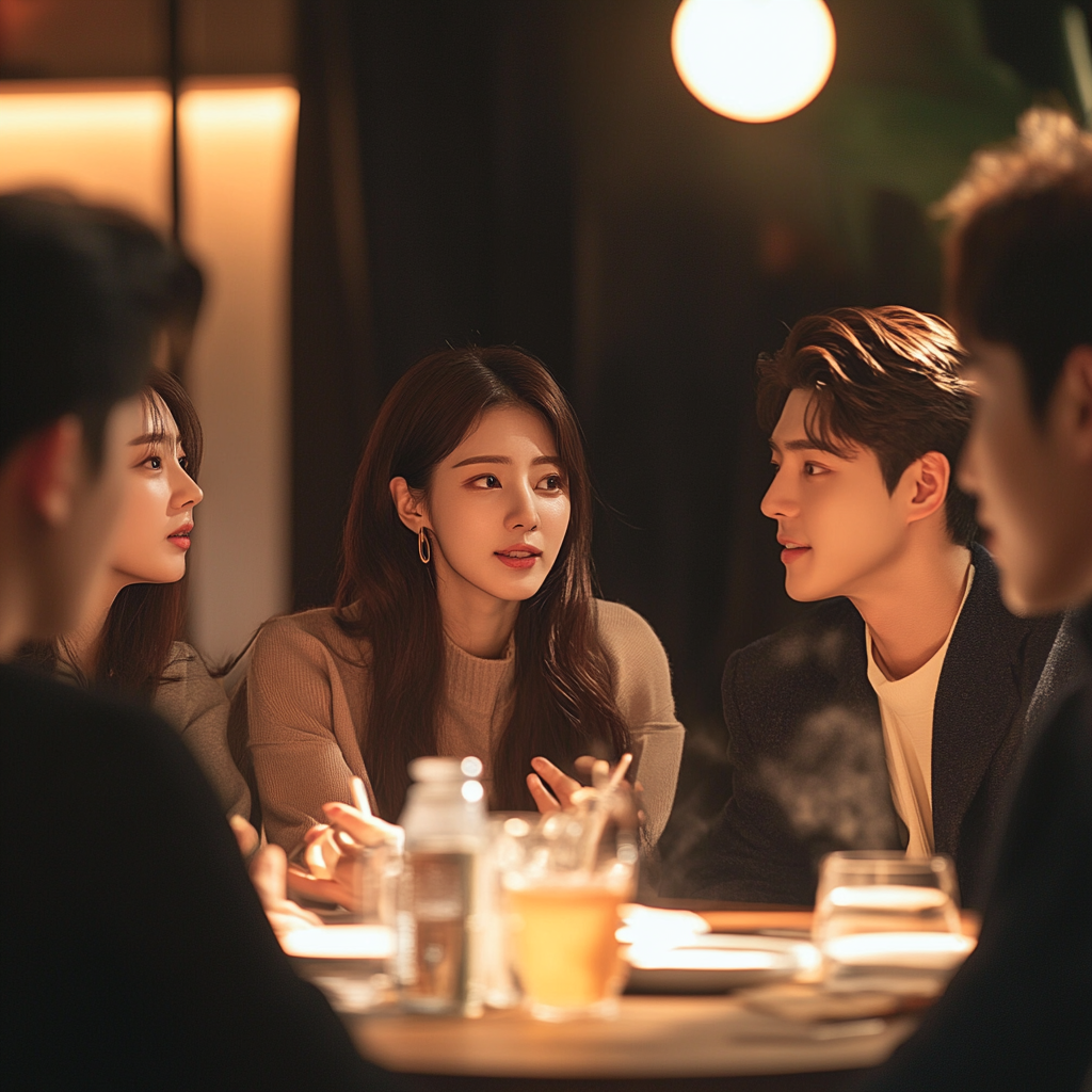 성차별에 대해 토론 중인 남녀