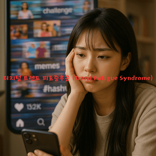디지털피로,TrendFatigue,유행피로증후군,소셜미디어스트레스,디지털디톡스,트렌드스트레스,선택피로,정체감회복,심리회복,미디어심리