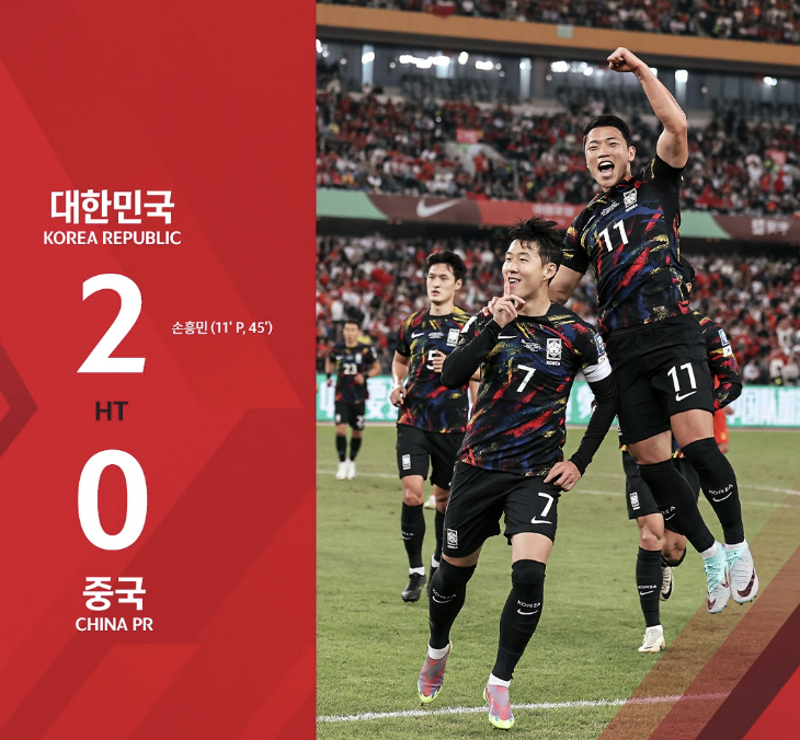 한국중국축구결과