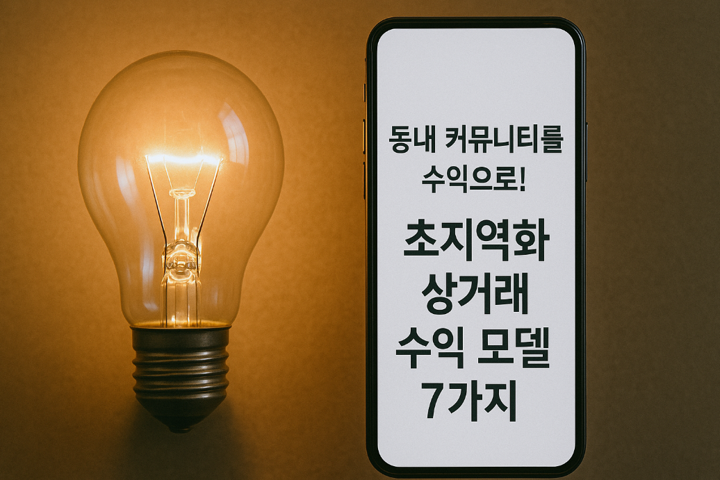 동네 커뮤니티를 수익으로! 초지역화 상거래 수익 모델 7가지
