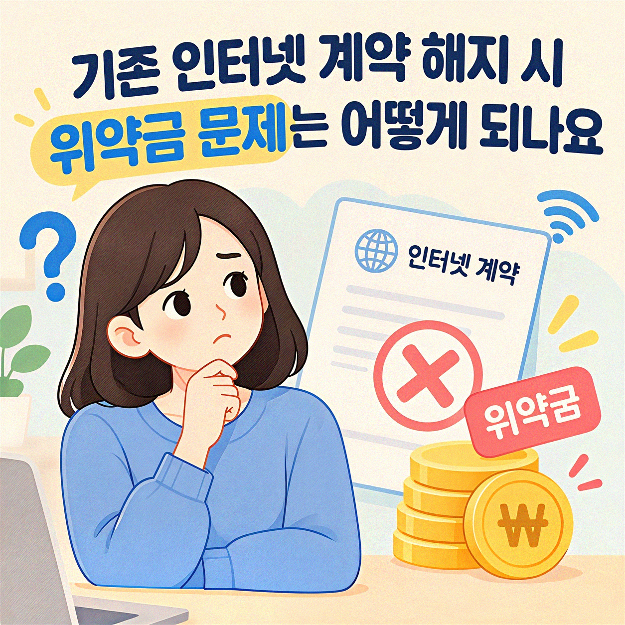 다른 인터넷에 이미 가입되어 있다면 어떻게 해야 하나요