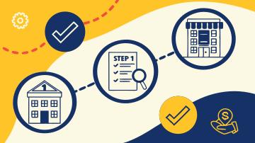 주거급여 신청단계를 표현