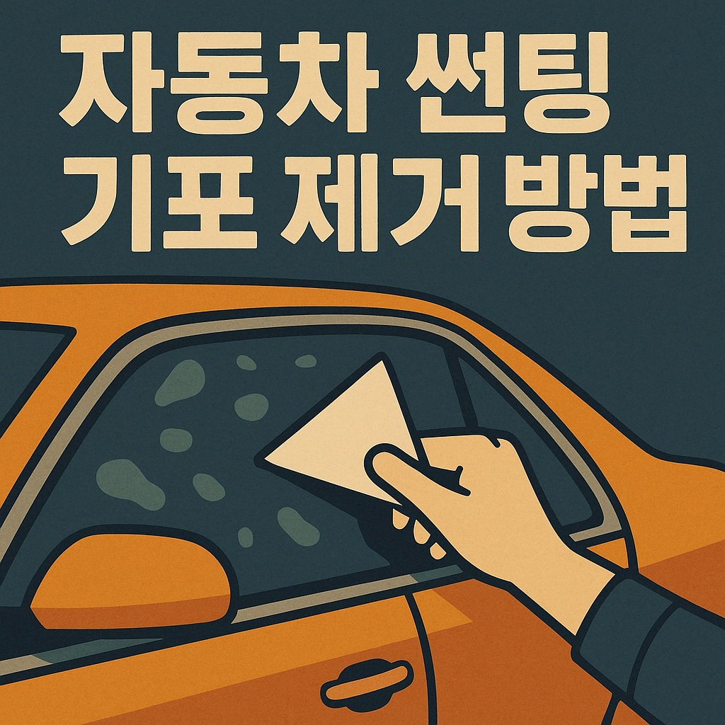 자동차 썬팅 기포, 제거 방법 총정리