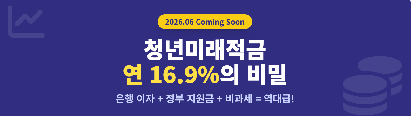 청년미래적금 연16.9%의 비밀 인포그래픽
