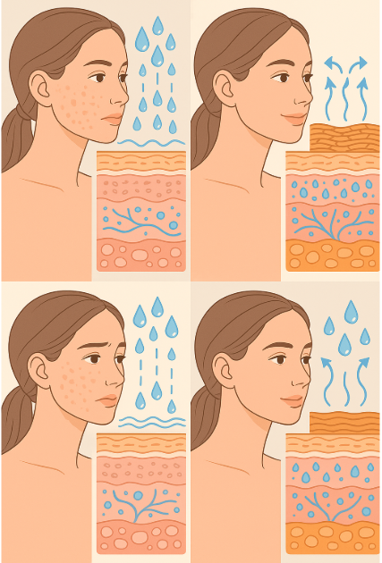 피부 장벽 손상 원인과 복구 방법 관련 사진