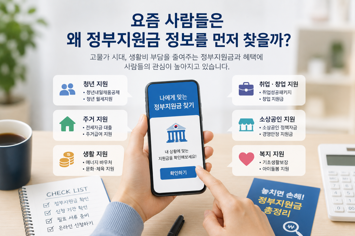 요즘 사람들은 왜 정부지원금 정보를 먼저 찾을까
