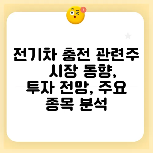 전기차 충전 관련주 – 시장 동향, 투자 전망, 주요 종목 분석