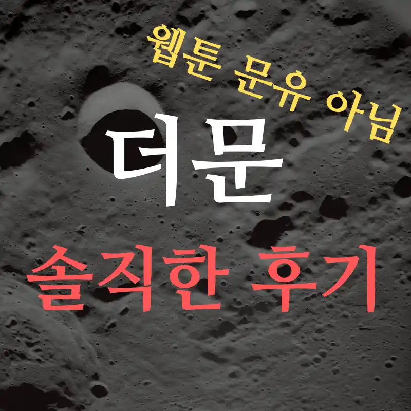 웹툰 문유와 상관이 없음을 알리고 달표면을 배경으로 함으로써 영화 더문의 솔직한 후기임을 알리고 있음