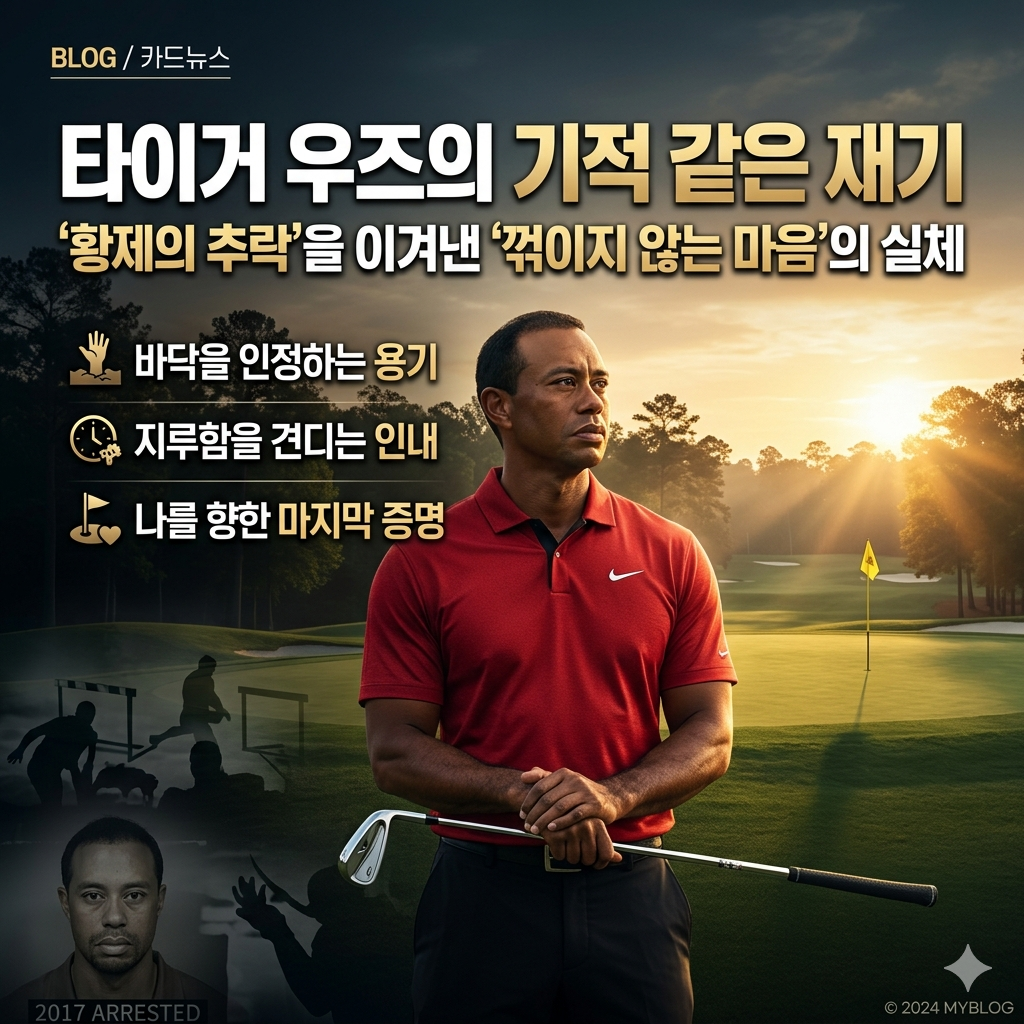실패는 끝이 아니라 새로운 티샷이다: 타이거 우즈에게 배우는 인생 역전의 기술