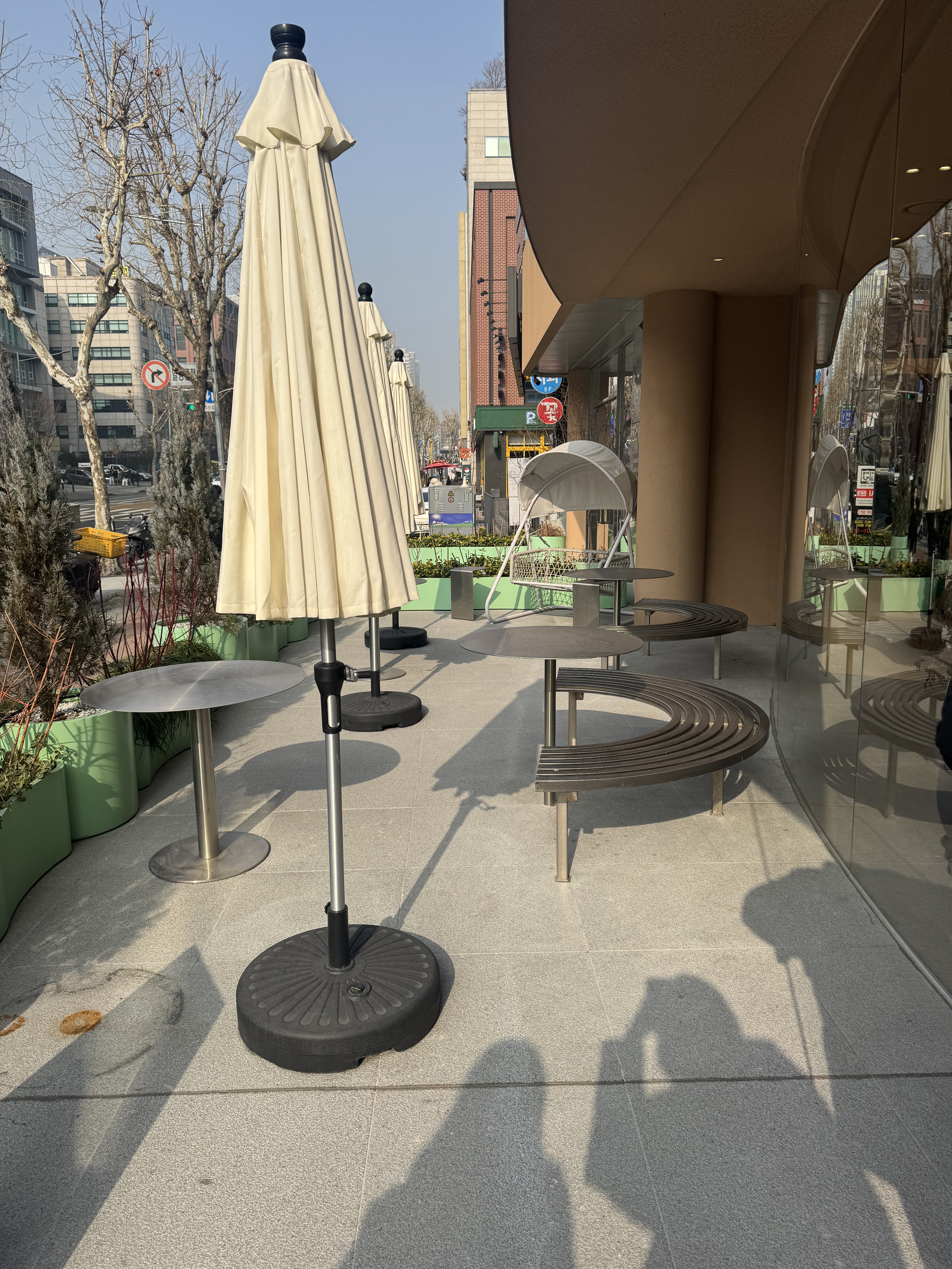 카페 자몽 외부 좌석