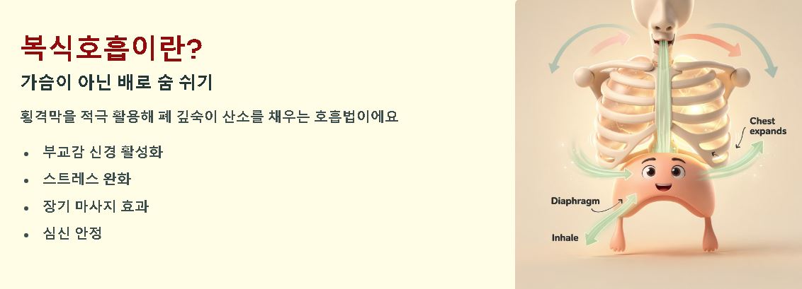 복식호흡하는 방법