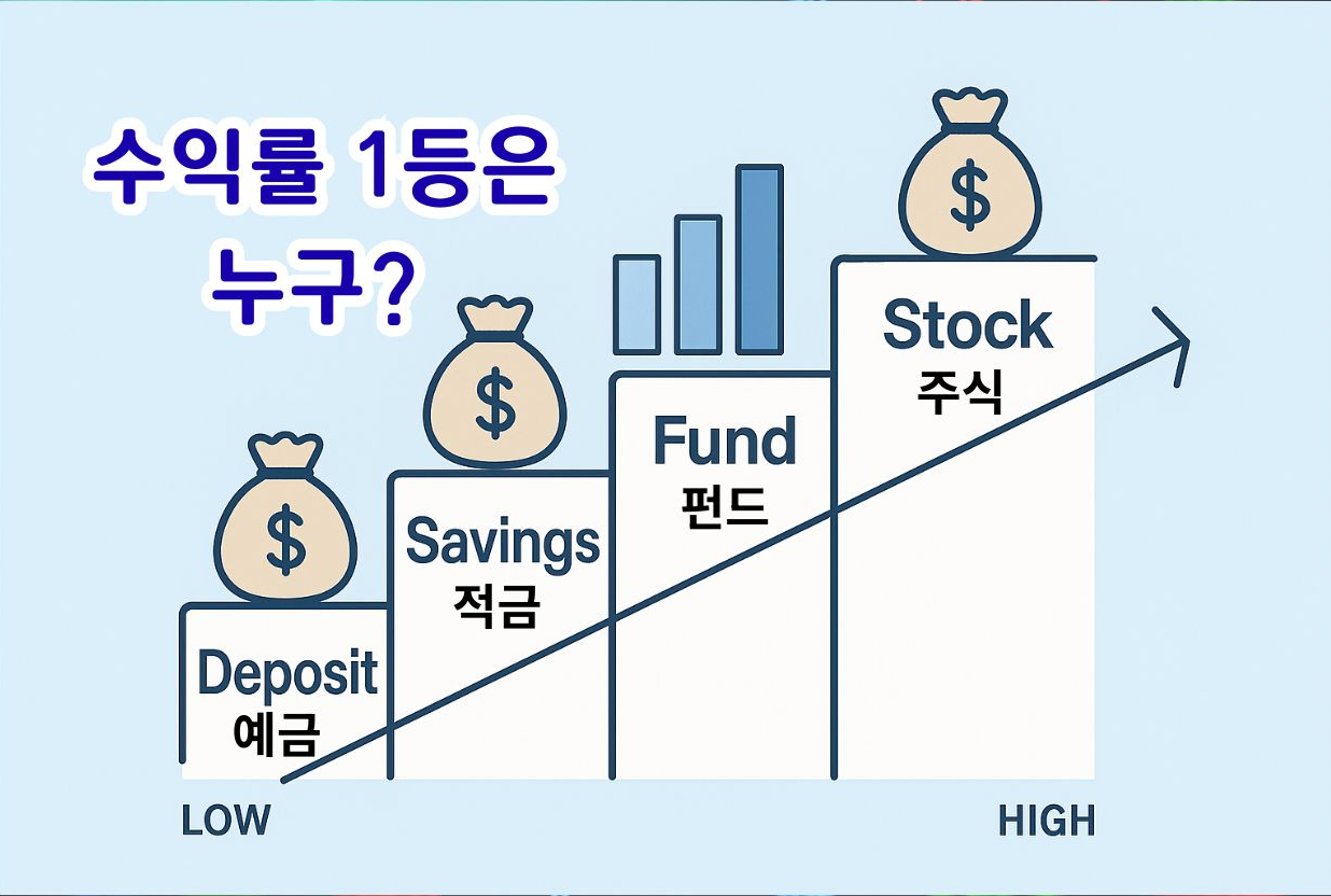 예금 vs 적금 vs 펀드 vs 주식… 초보자를 위한 수익률 비교 가이드