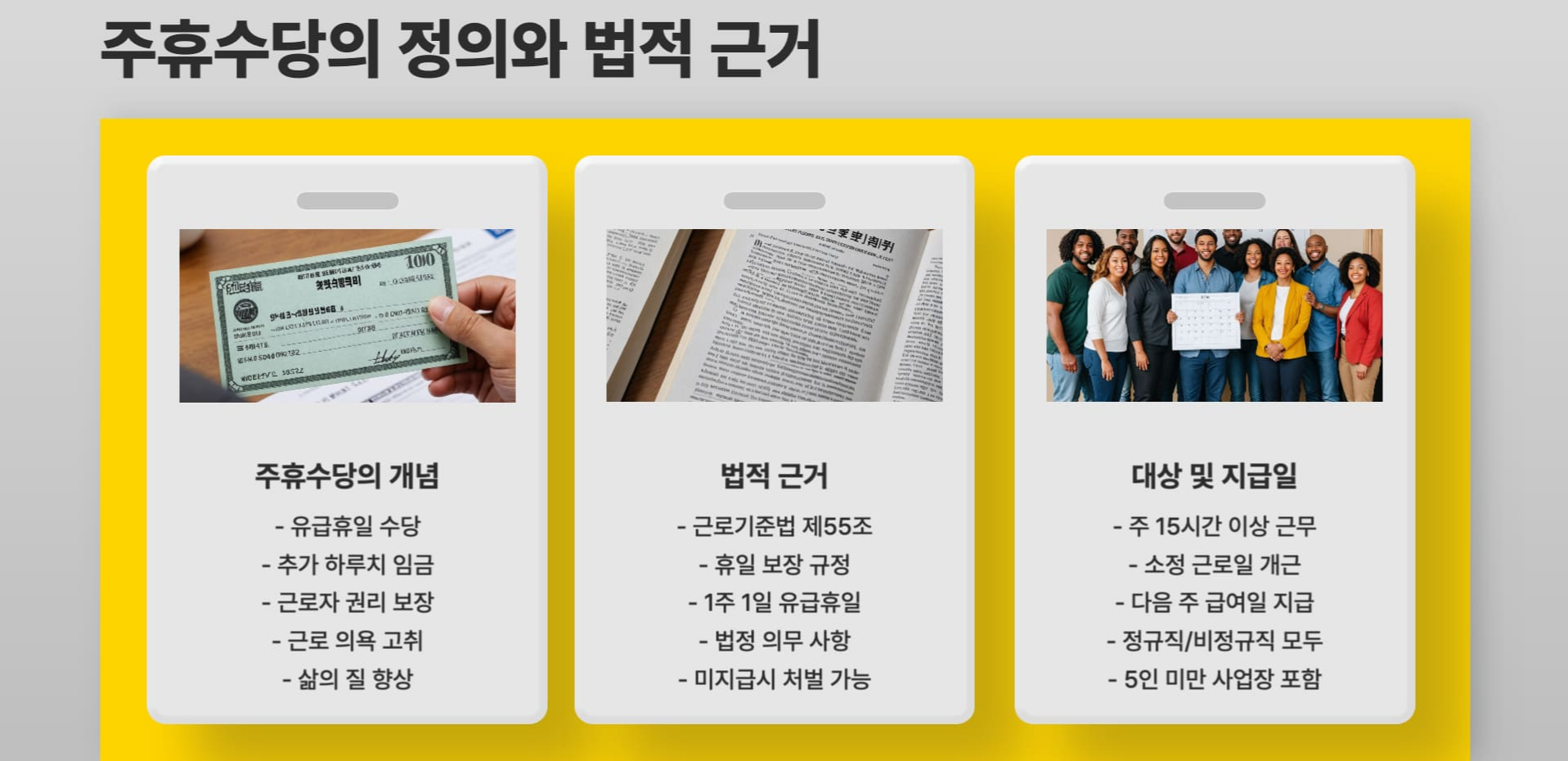 주휴수당-정의-법적-근거