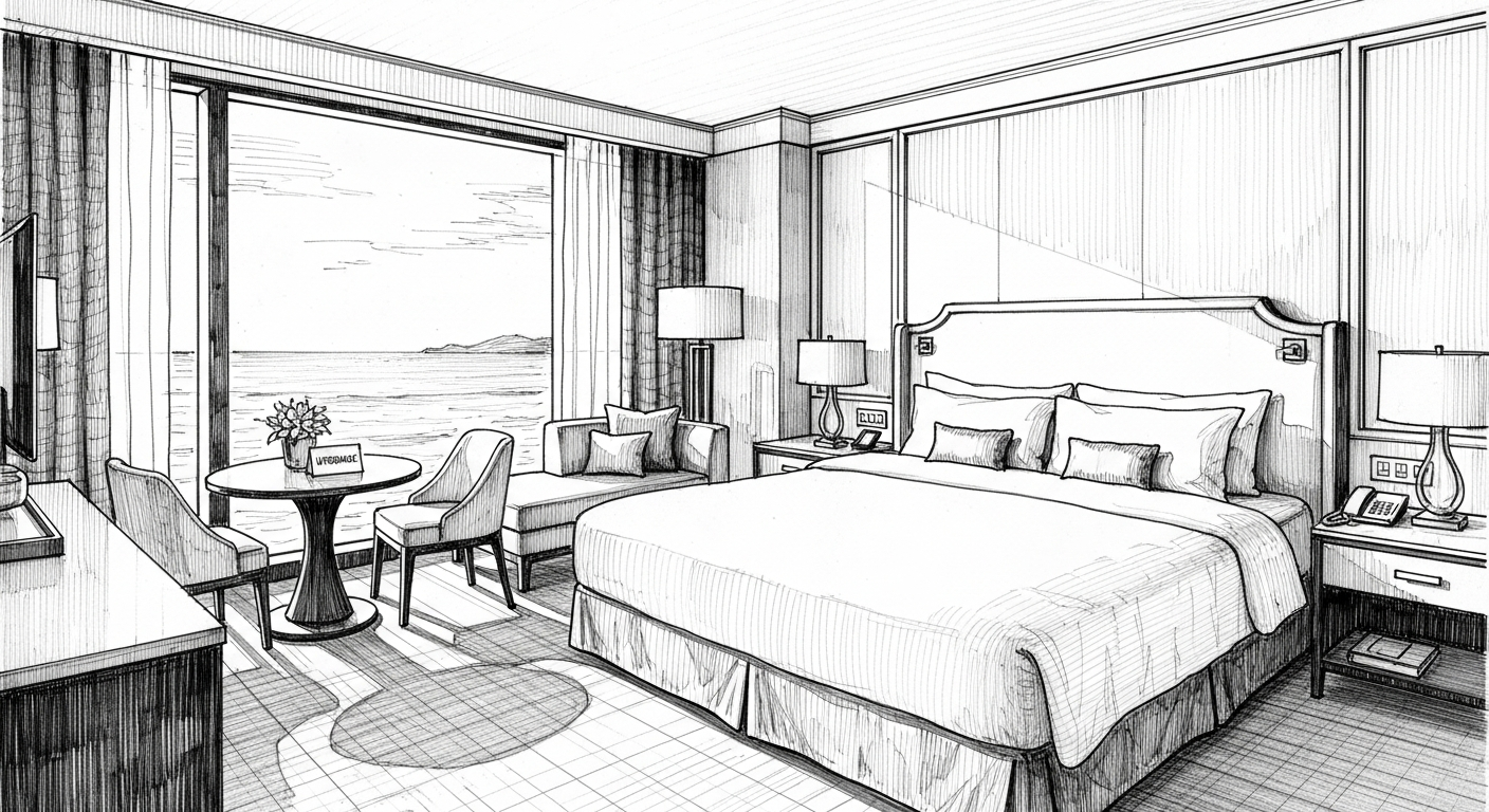 오션 뷰 스위트룸 업그레이드