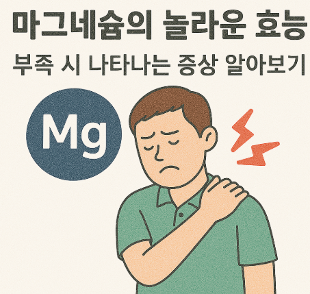 마그네슘 부족할 때 나타나는 증상 이미지