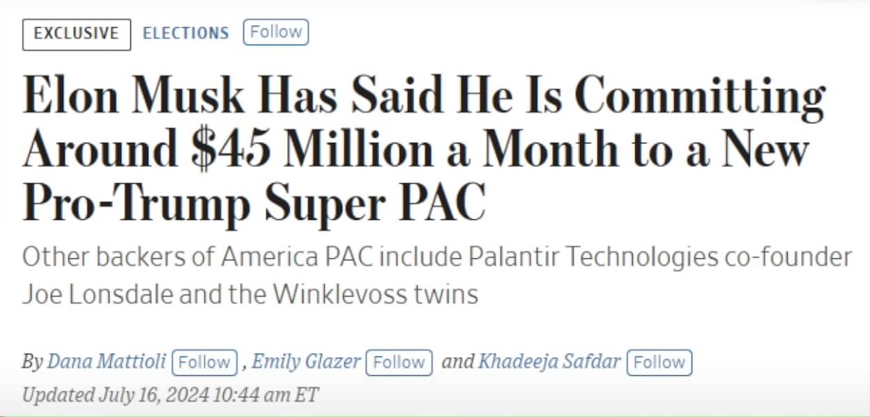 2024 트럼프 당선 관련주 테슬라