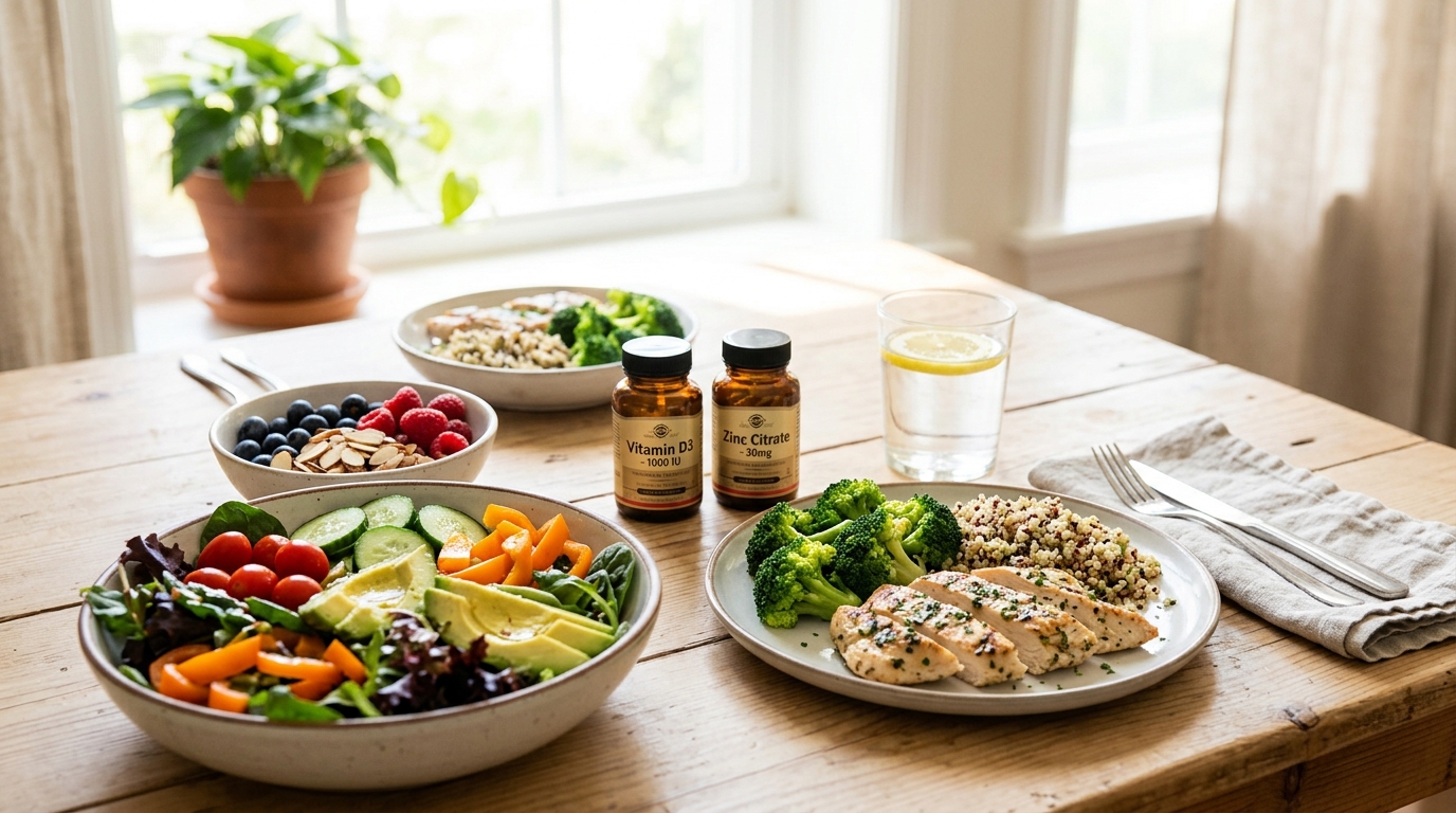 코로나 재감염 예방을 위해 면역력을 높여주는 건강한 식습관과 필수 영양제 정보