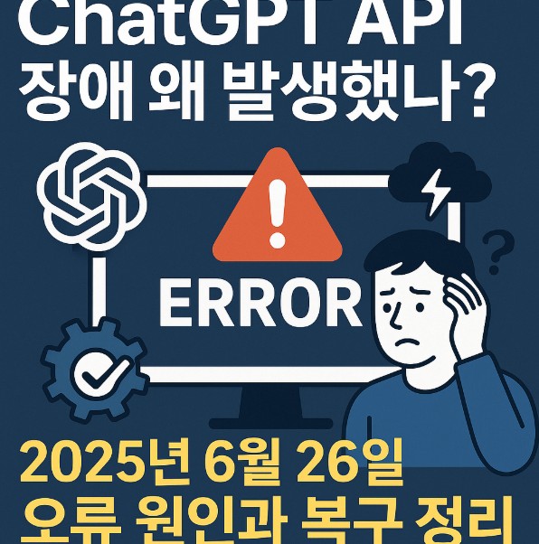 ChatGPT API 장애 왜 발생했나? 2025년 6월26일 오류 원인과 복구 정리 관련 사진