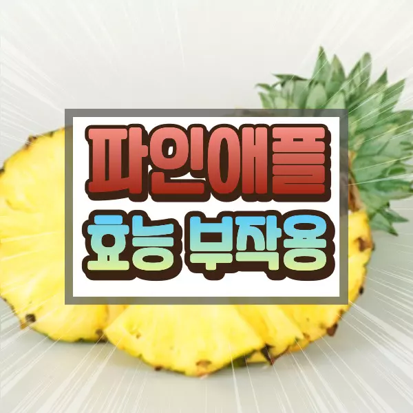 파인애플 효능 부작용