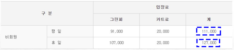 사자대체력단련장-클럽하우스-요금