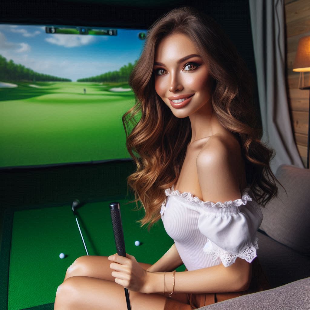 스크린골프장 배경