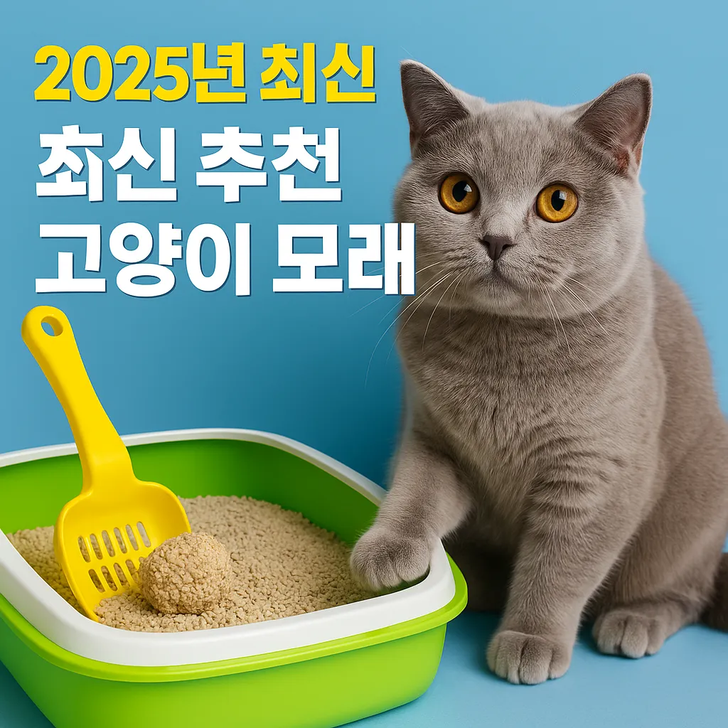 고양이 모래 선택 실패없는 2025년 최신 추천 제품