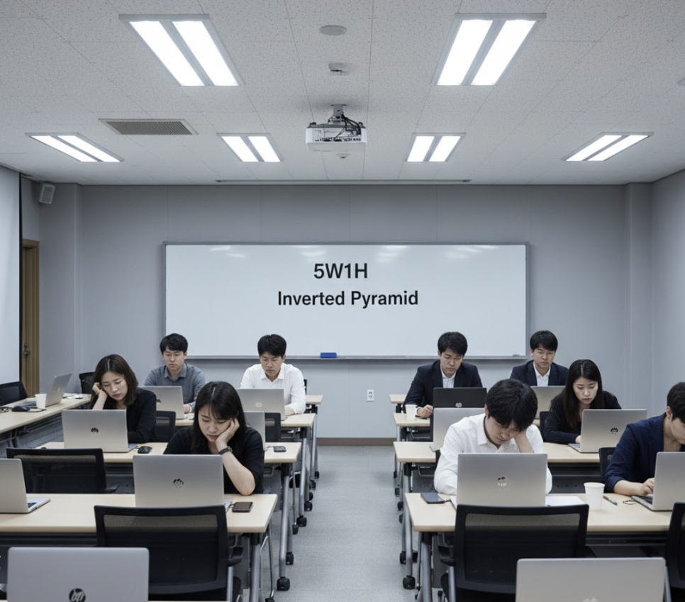 기자단 콘텐츠의 특성을 설명하는 교육 자료