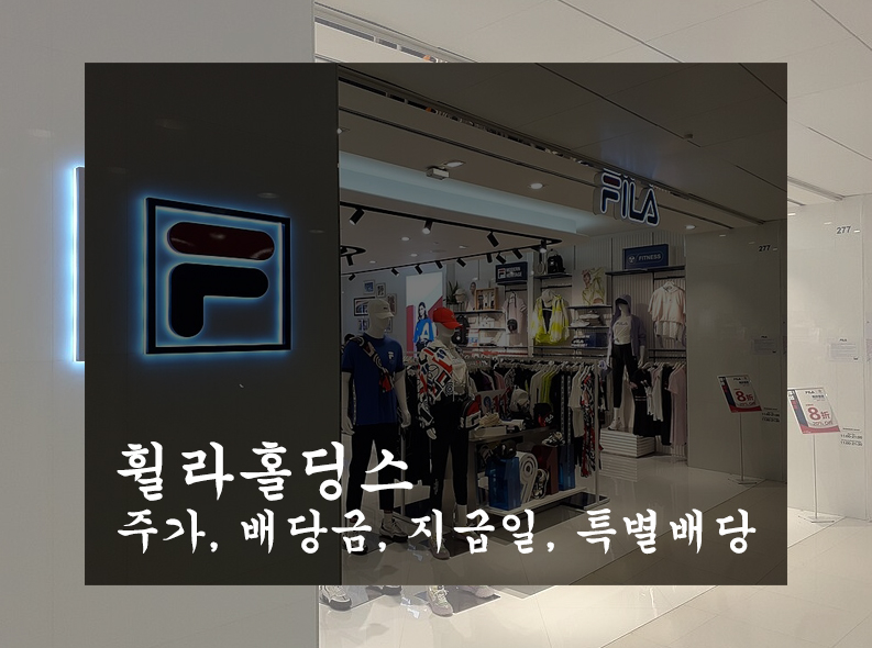 휠라홀딩스 주가, 배당금, 지급일, 특별배당 분석하기