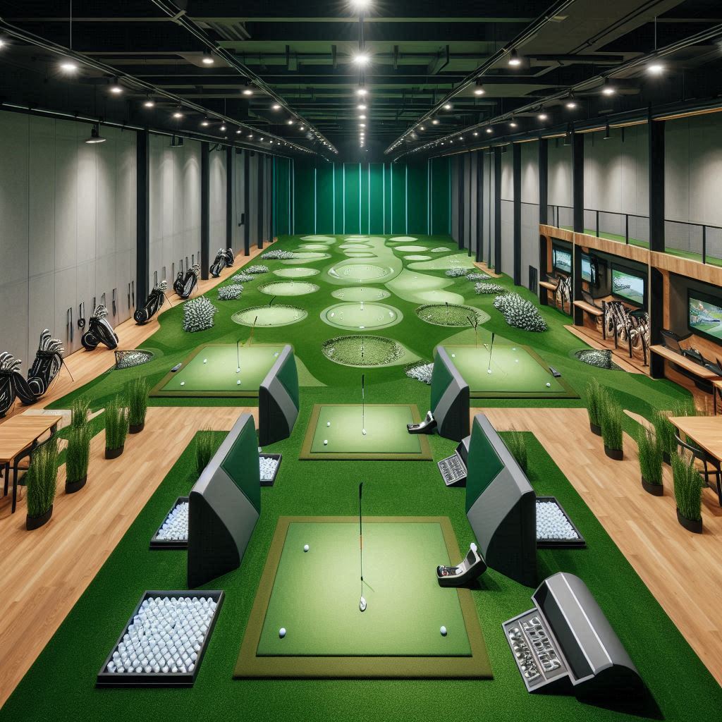 실내골프연습장 배경