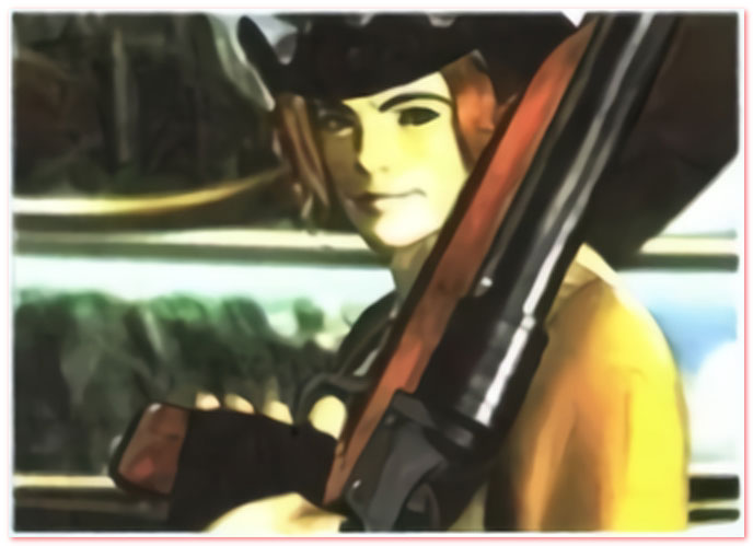 저격을 위해 작전에 참가하는 아바인 키니아스