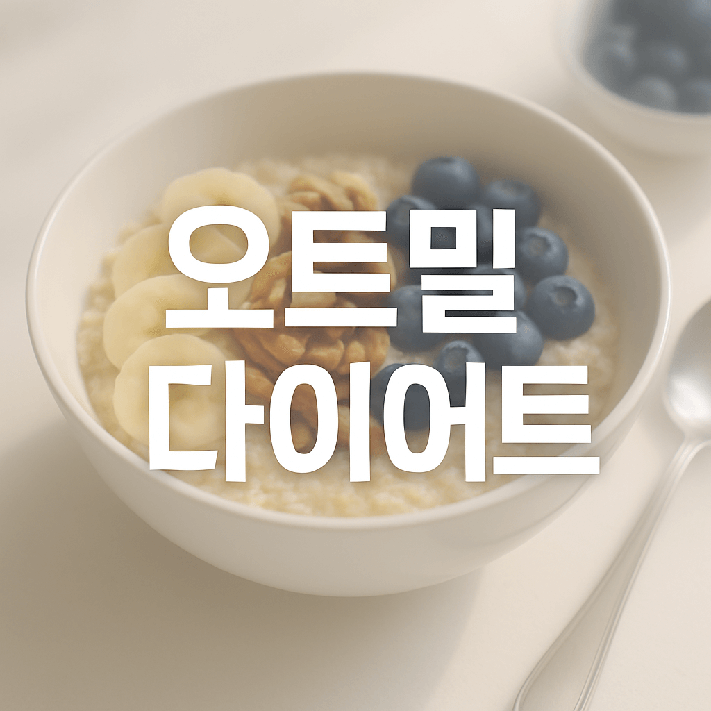 오트밀 다이어트 효능과 식단