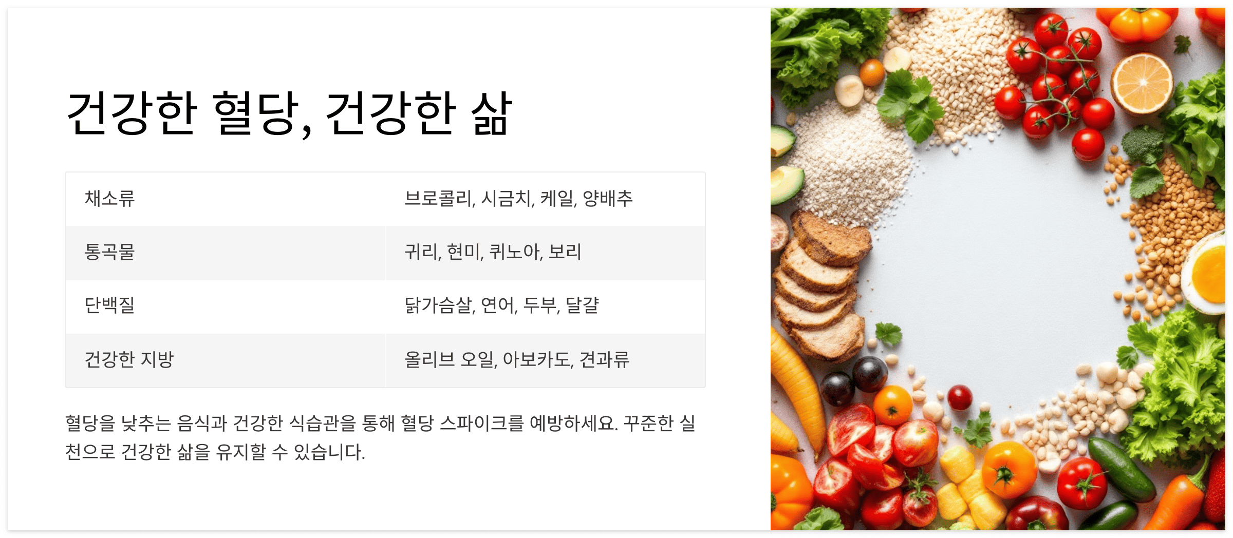 건강한-혈당-건강한-음식