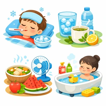 열감기 시 체온 낮추는 방법 설명5