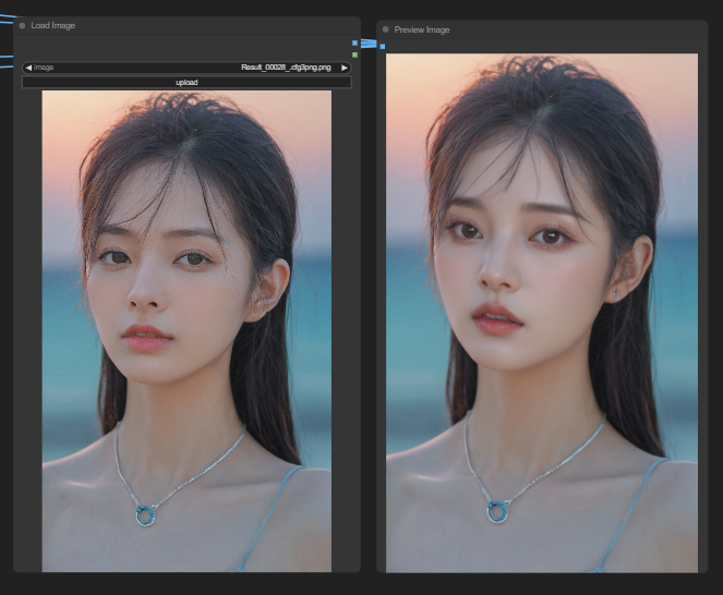 ComfyUI Face Detailer을 이용한 얼굴 보정 워크플로우