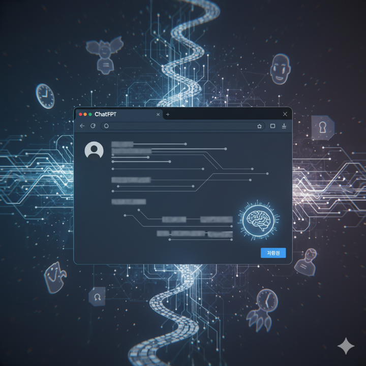 챗지피티 채팅창 스크린샷, 심리상담사 페르소나 설정 예시