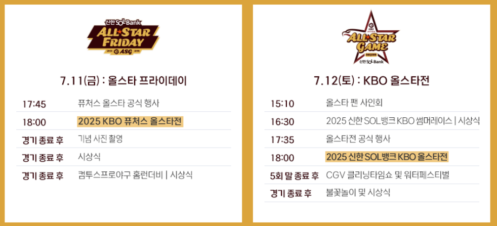 2025 KBO 올스타전 티켓팅 완벽 가이드