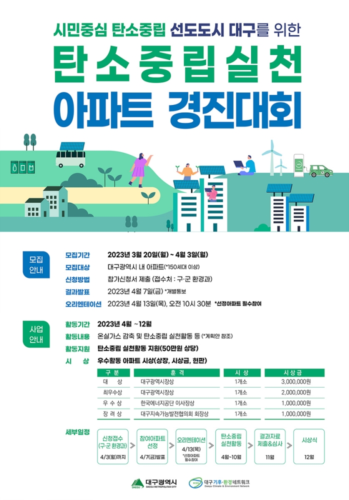 탄소중립 실천 아파트 경진대회 개최