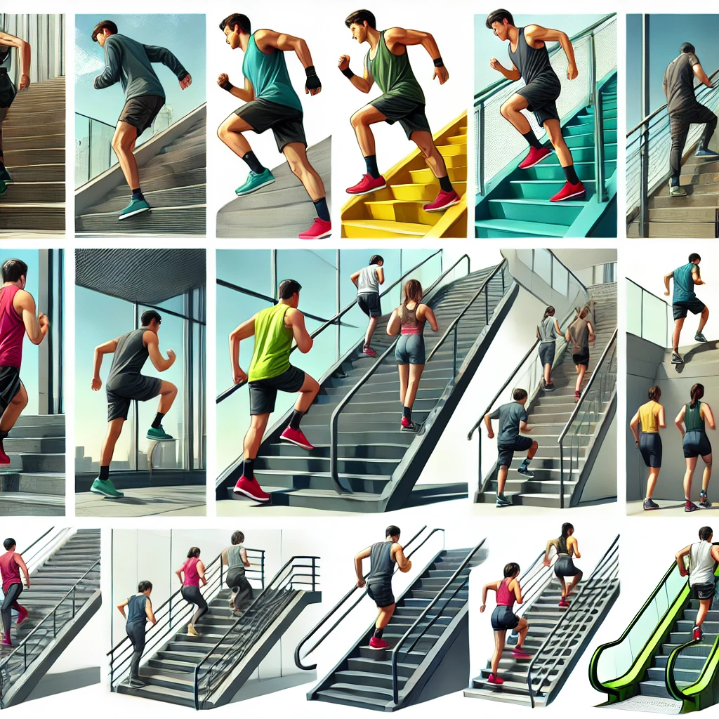 계단 운동 사진