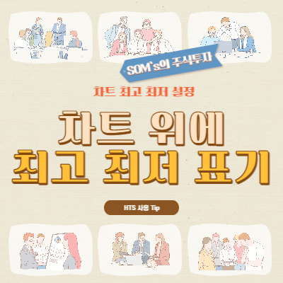 차트 위에 최고 최처 등락률 표현하는 방법 - 차트 설정